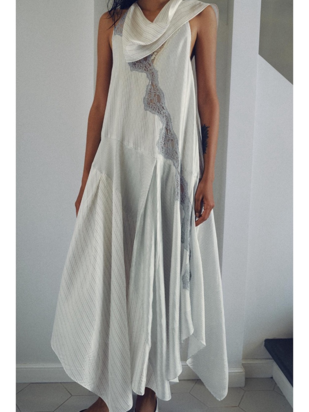 Zara halter dress with scarf detail BNWT